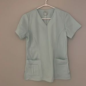 Teal Healthpro scrub top with pockets! Size XS